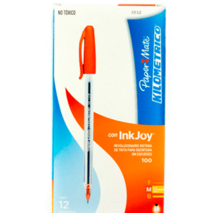Boligrafo Kilometrico PaperMate 12pz - Rojo