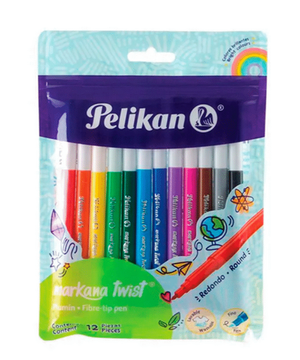 plumones pelikan 12pz