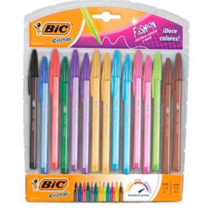 Bolígrafo BIC Cristal Fashion 15pz