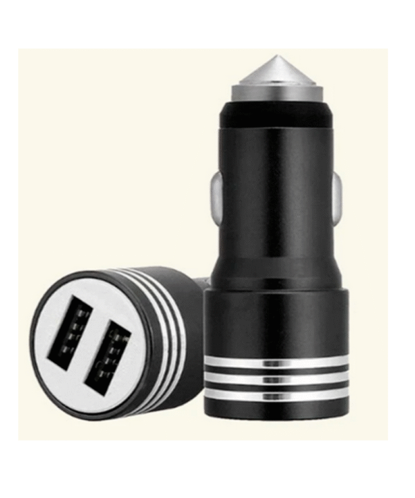 Cargador auto 2 USB 2,4A metal