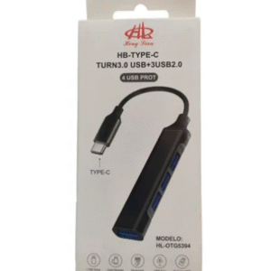 Hub Usb Tipo C 4 Entradas Para Carga Y Transferencia