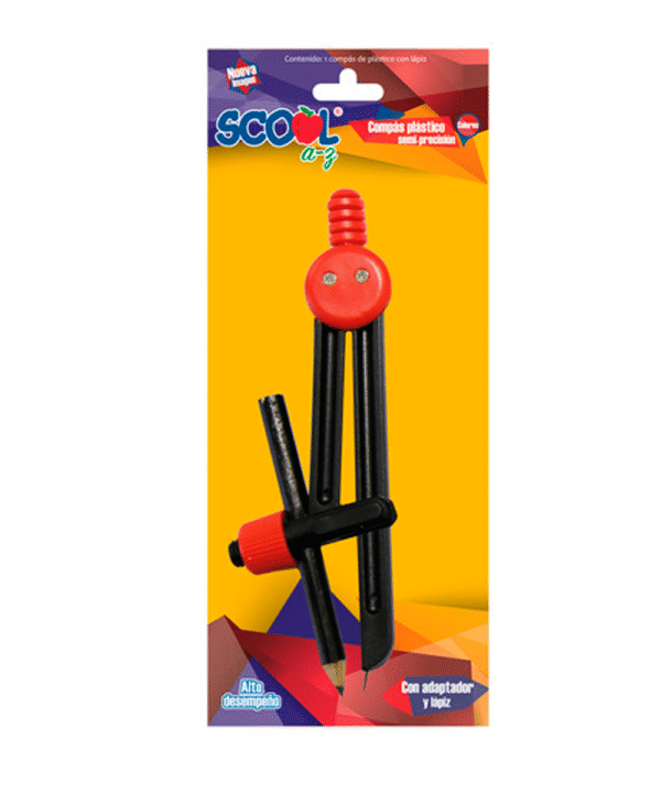 Compas Scool Plastico C/lapiz