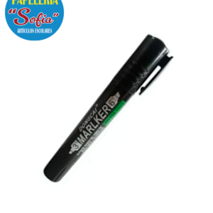 Marcador Permanente Negro Con Doble Punta
